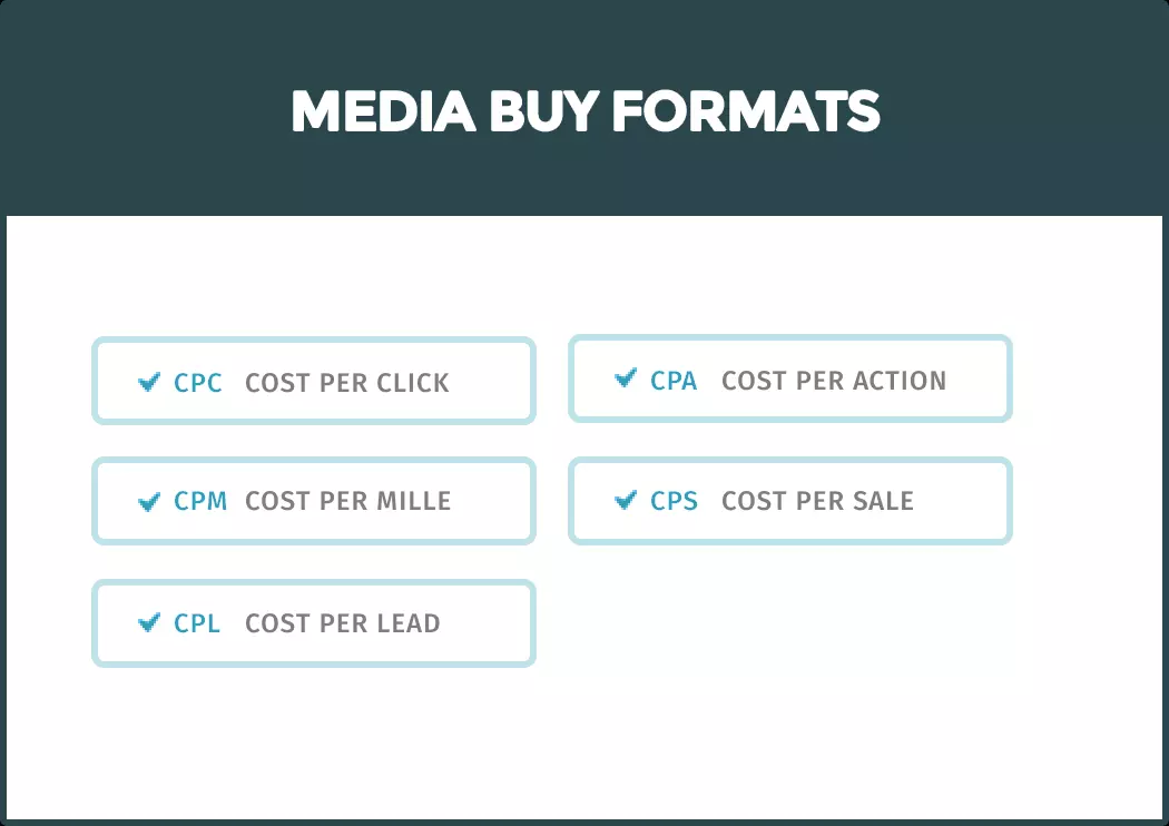 Media buy formats